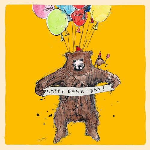 ‘Happy Bear Day’ Greetings Card, Studio , FP964