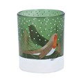 Robin Green Glass Mini Tealight