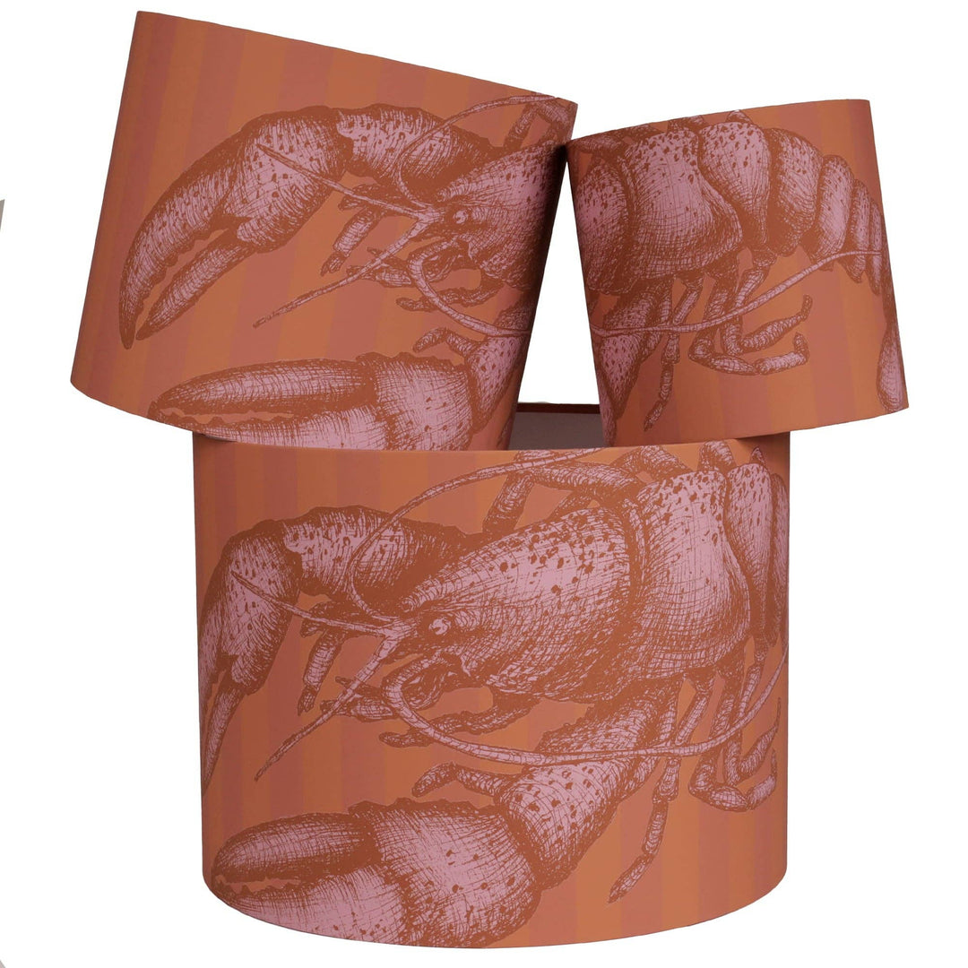 The Lobster Lampshade, Dusty Coral: Dusty Coral / 30cm / Lamp