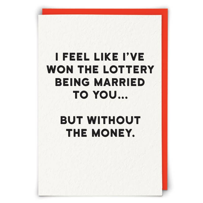 Lottery Greeting Card