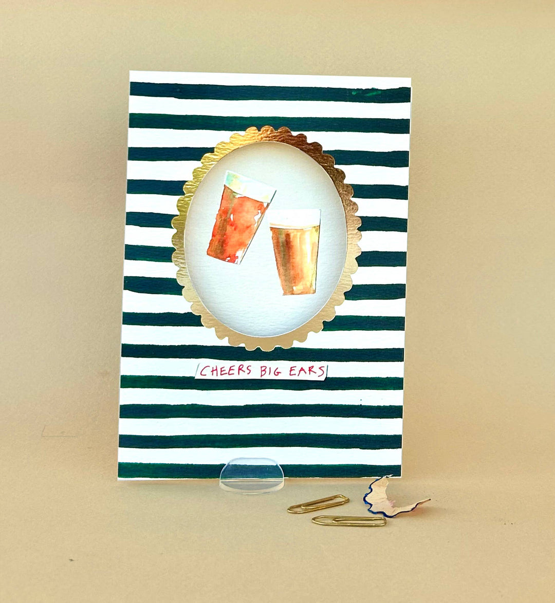 ' Cheers Big Ears ' Greetings Card FP3621