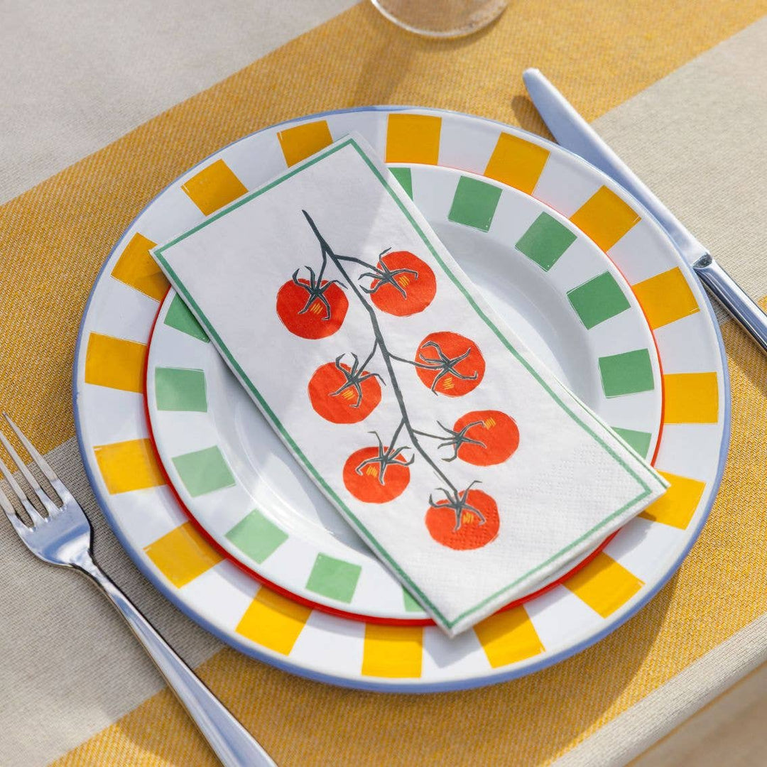 Tomato Long Lunch Paper Napkins - 16 Pack | Everyday |
