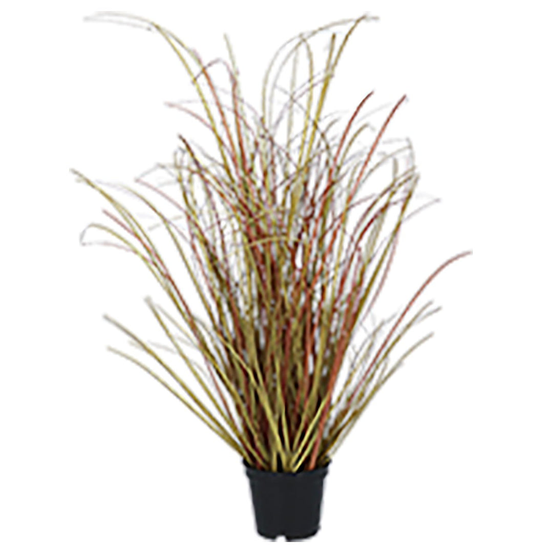 Sage Brown Mix Faux Potted Grass,  (LxWxD) 52x33x33cm