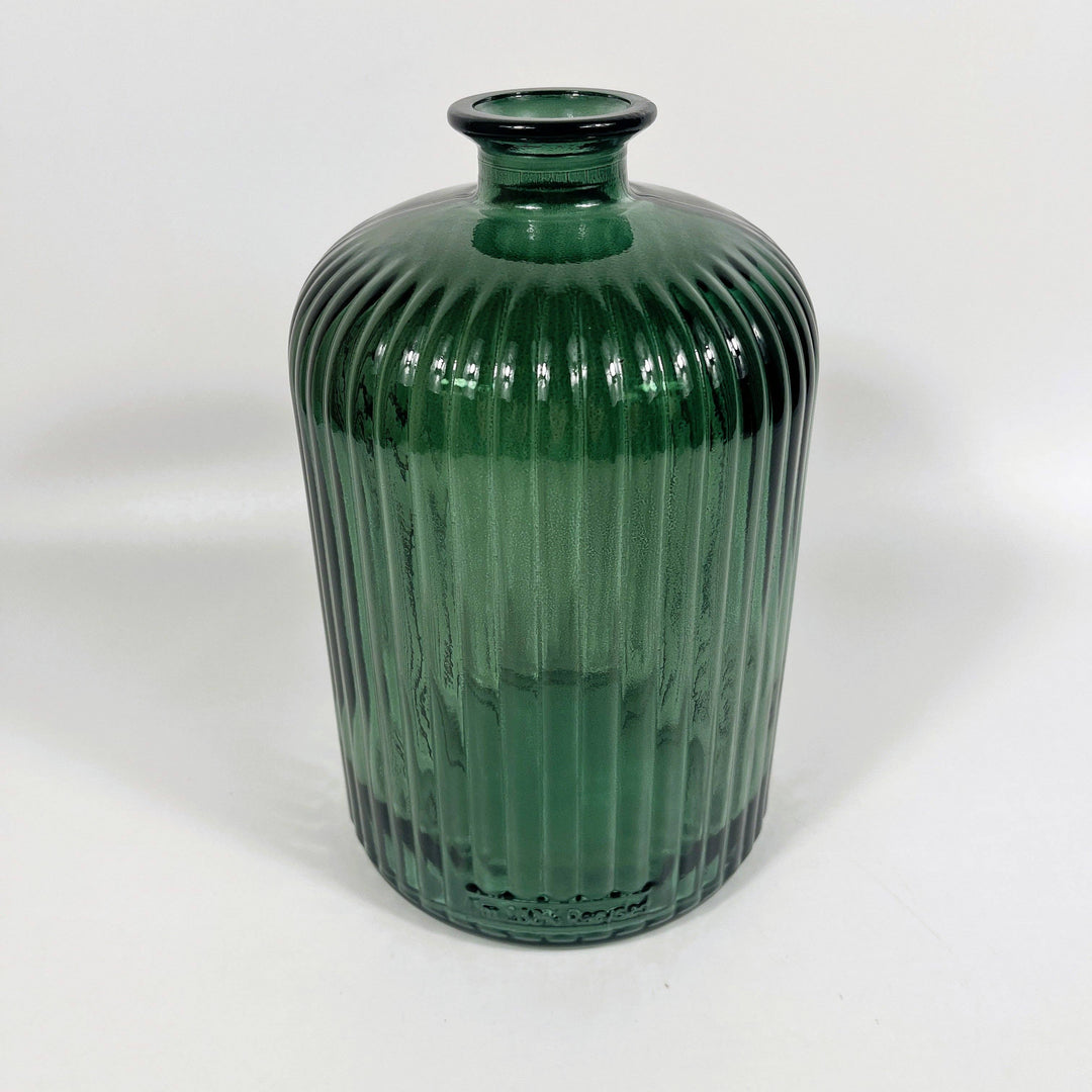 Recycled Glass 23cm Apothecary Vase: Amethyst