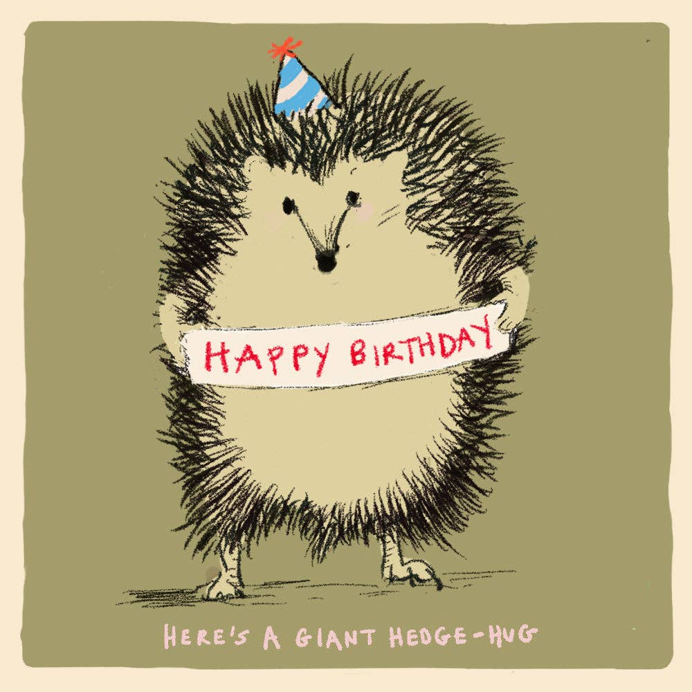 ‘ Happy Birthday Hedge Hug' Greetings Card, Studio , FP978