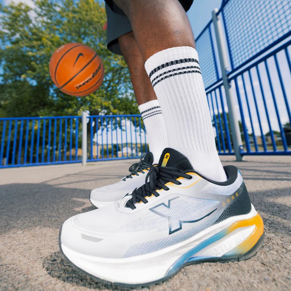 White Performance Grip Socks