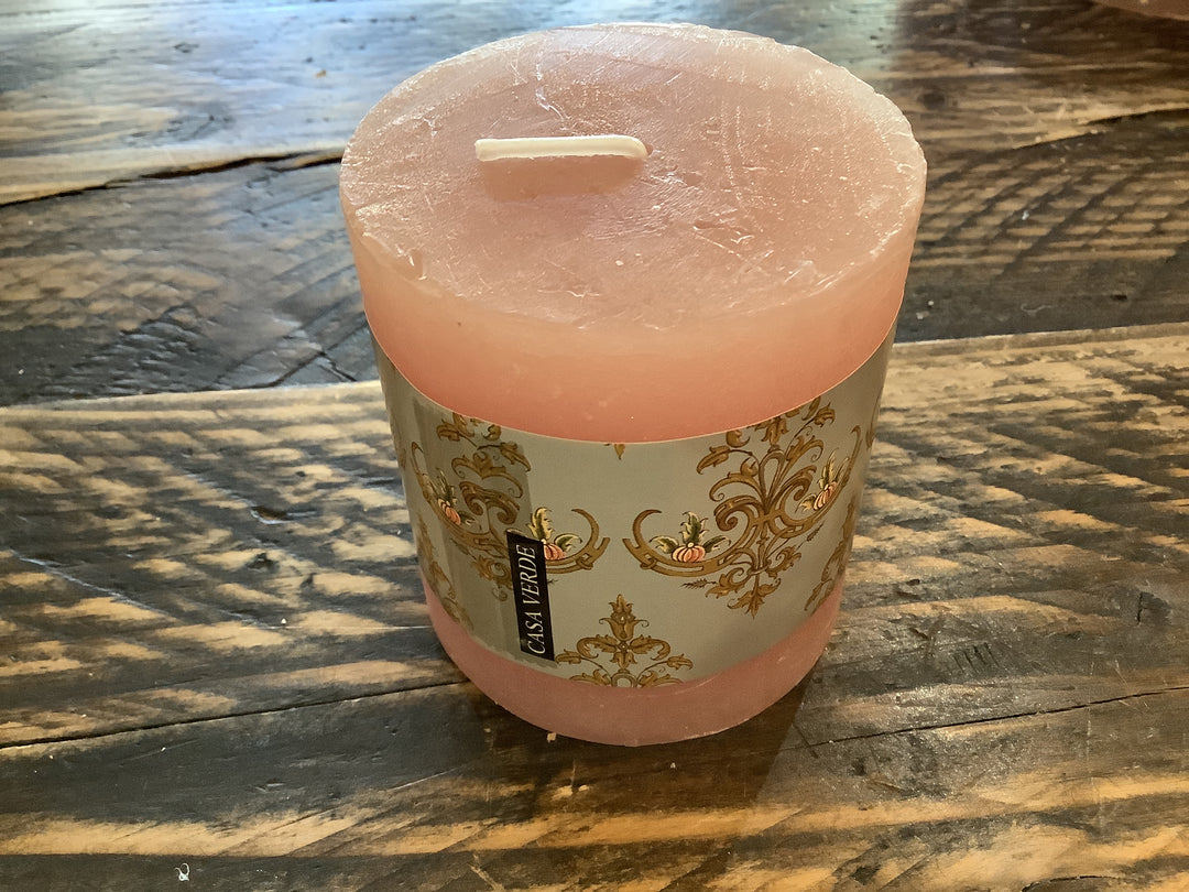 PILLAR CANDLE OLD ROSE 70x75mm