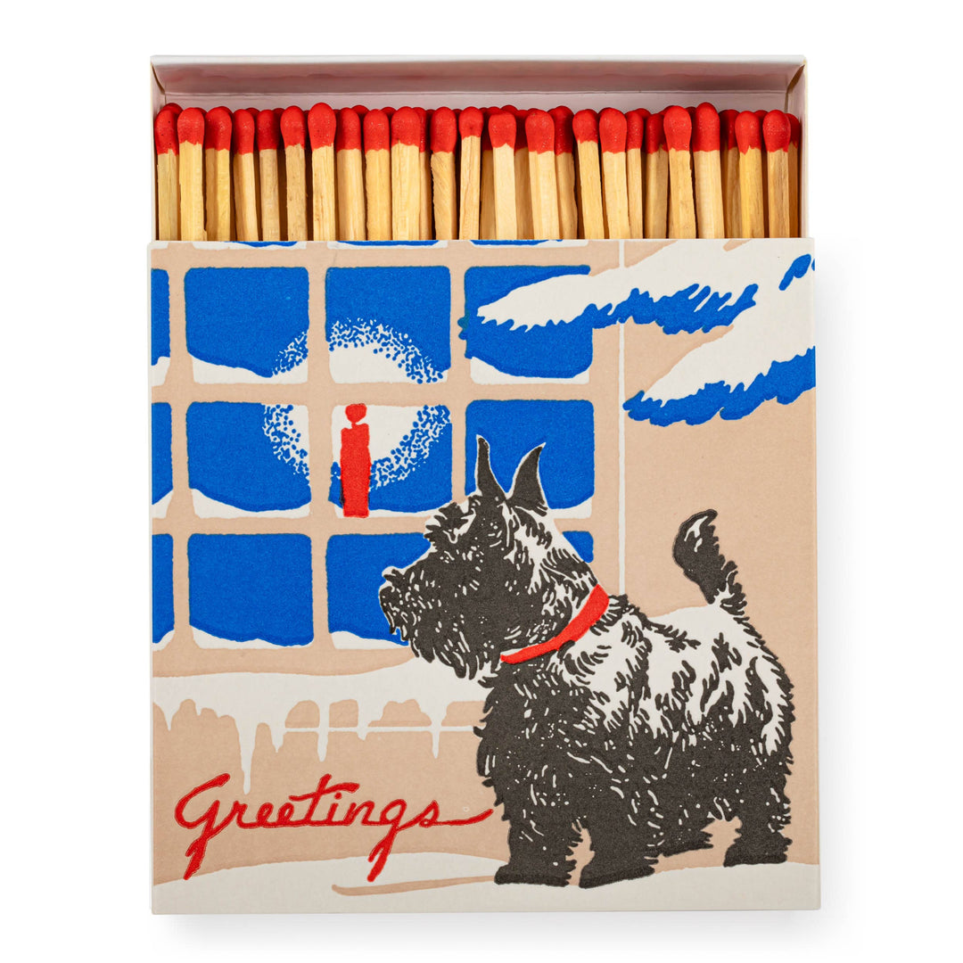 Scotty Dog | Square - Christmas Safety Matches🎄