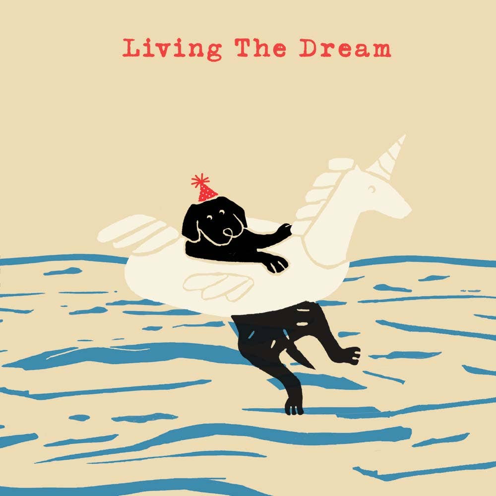 'Living The Dream' Greetings Card, FP3210