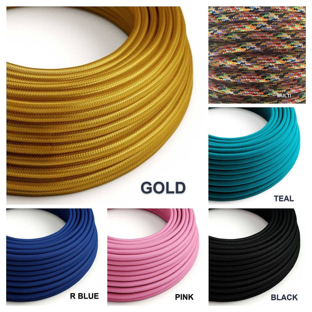 Recycled Glass 42cm Terrassa Lamp: Royal Blue / Marine Blue