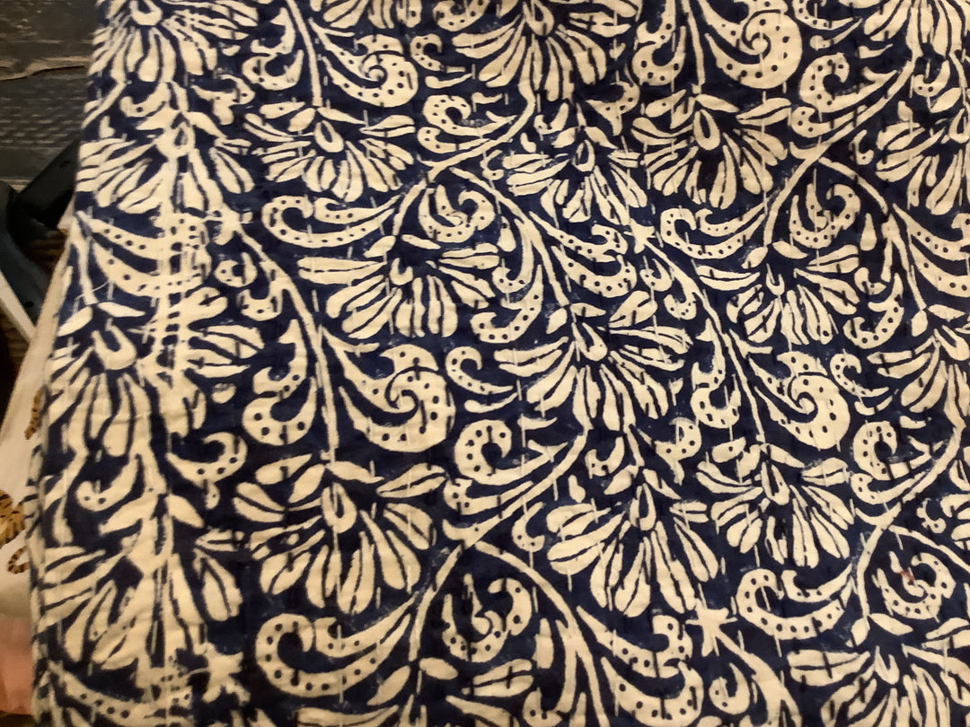 KTBP KANTHA THROW - BLOCK PRINT  KTBP 027