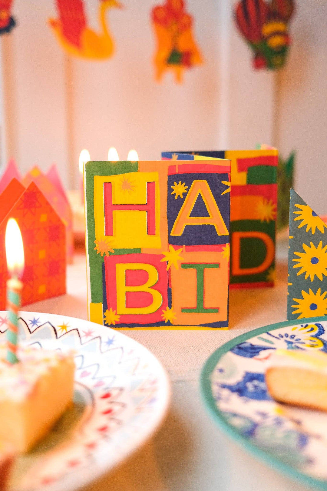 UK/EU: Happy Birthday Concertina Greeting Card