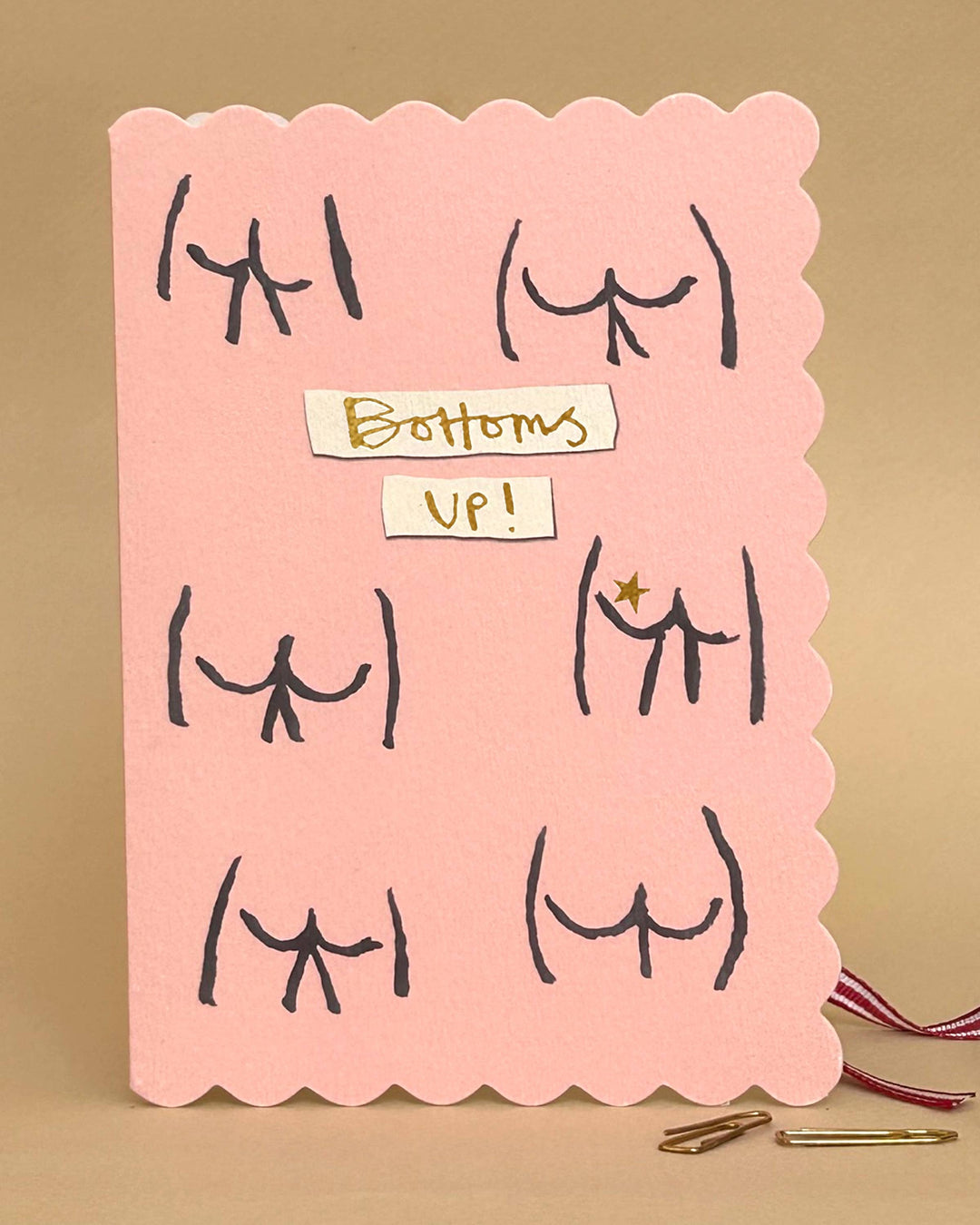 'Bottoms Up' Greetings Card FP3708