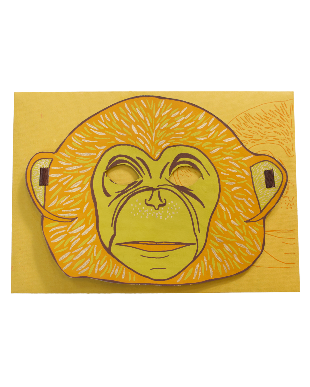 UK/EU: Monkey Mask Greeting Card