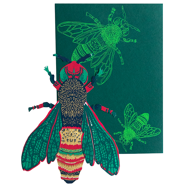 UK/EU: Wasp Greeting Card: C5