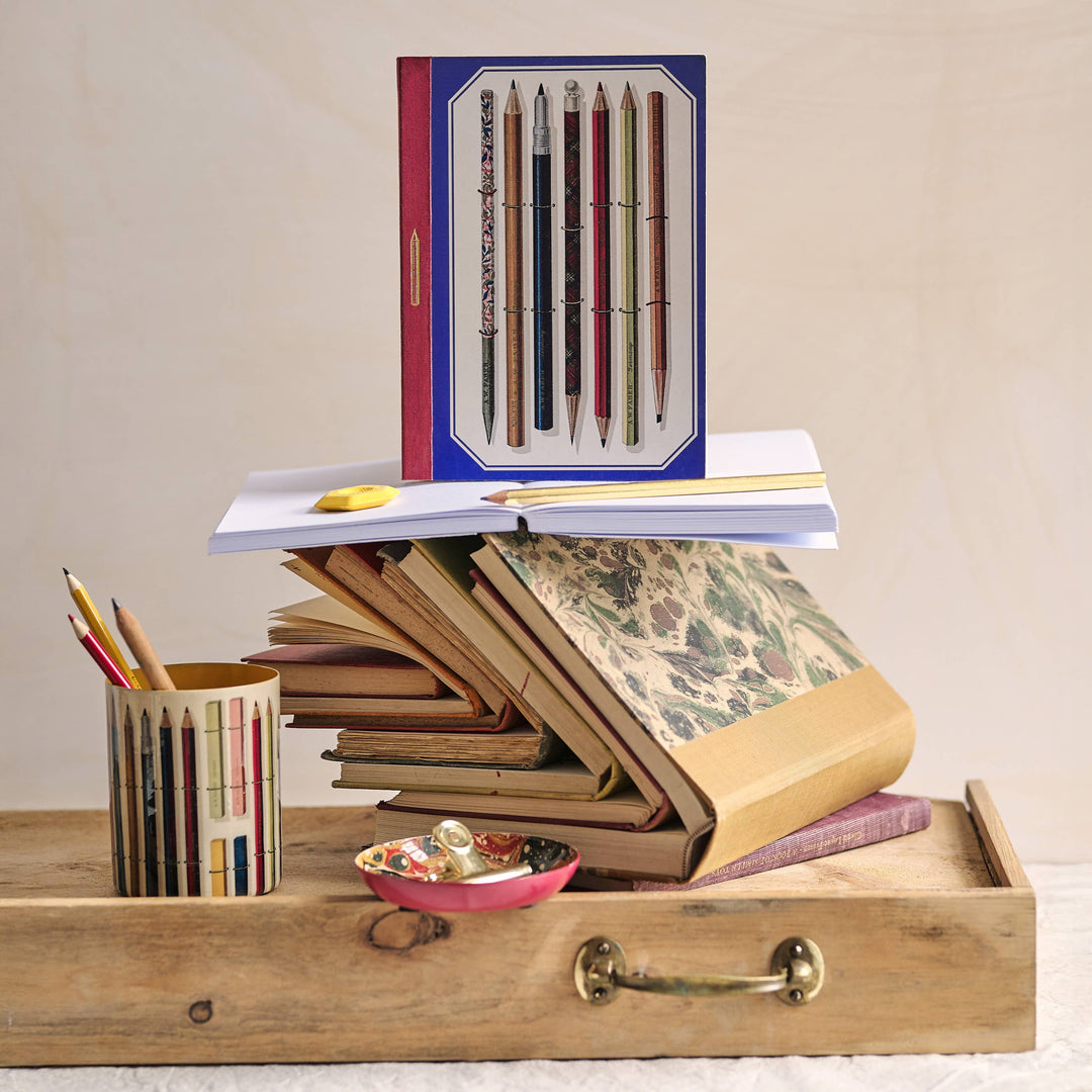 A5 Lay Flat Journal - Vintage Pencils
