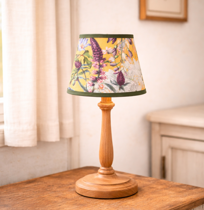 Handmade Mini Lampshade | Luxury Velvet Lampshade | Small Table Lamp Shade: Sea Green Deep Water