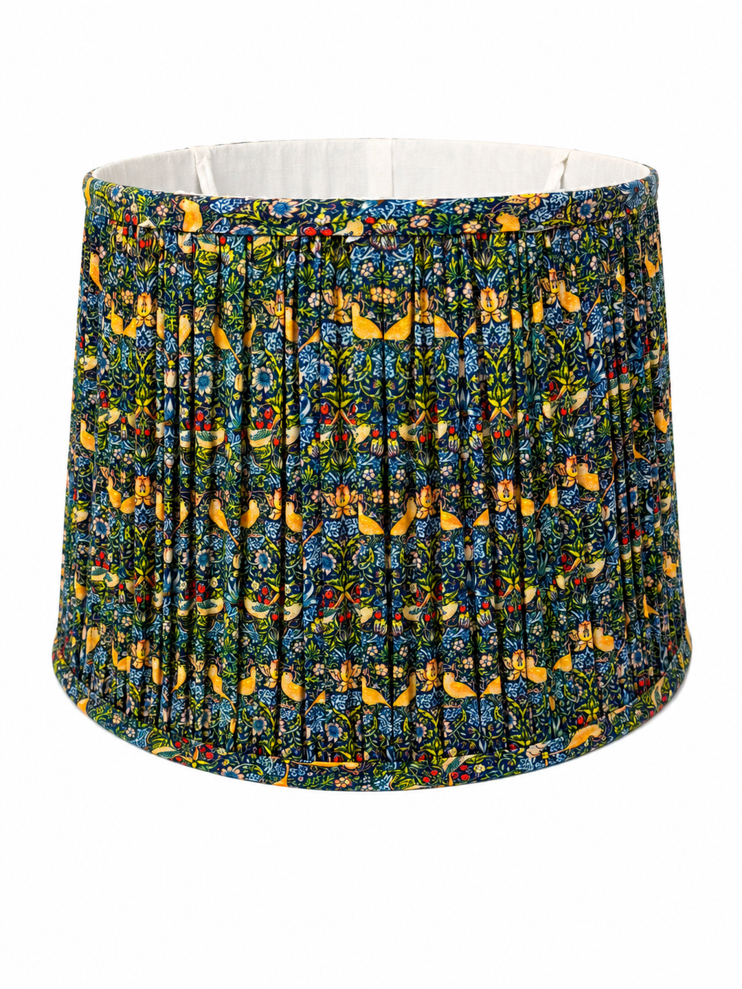 "Strawberry Thief" Gathered / Pleated 40cm Lampshade