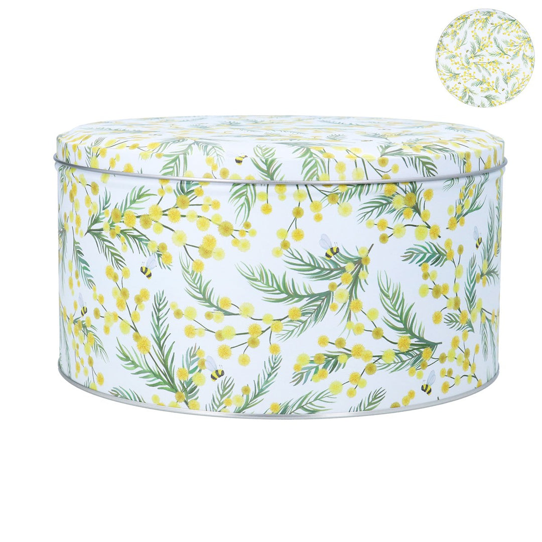 Cake Tin - Mimosa,  (LxWxD) 12x23x23cm