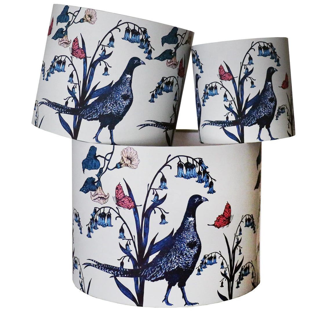 Cornish Hedgerow Pheasant Lampshade: 40cm / Lamp