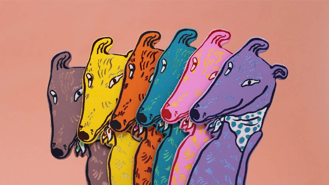 Dog Tails Bookmark: Yellow