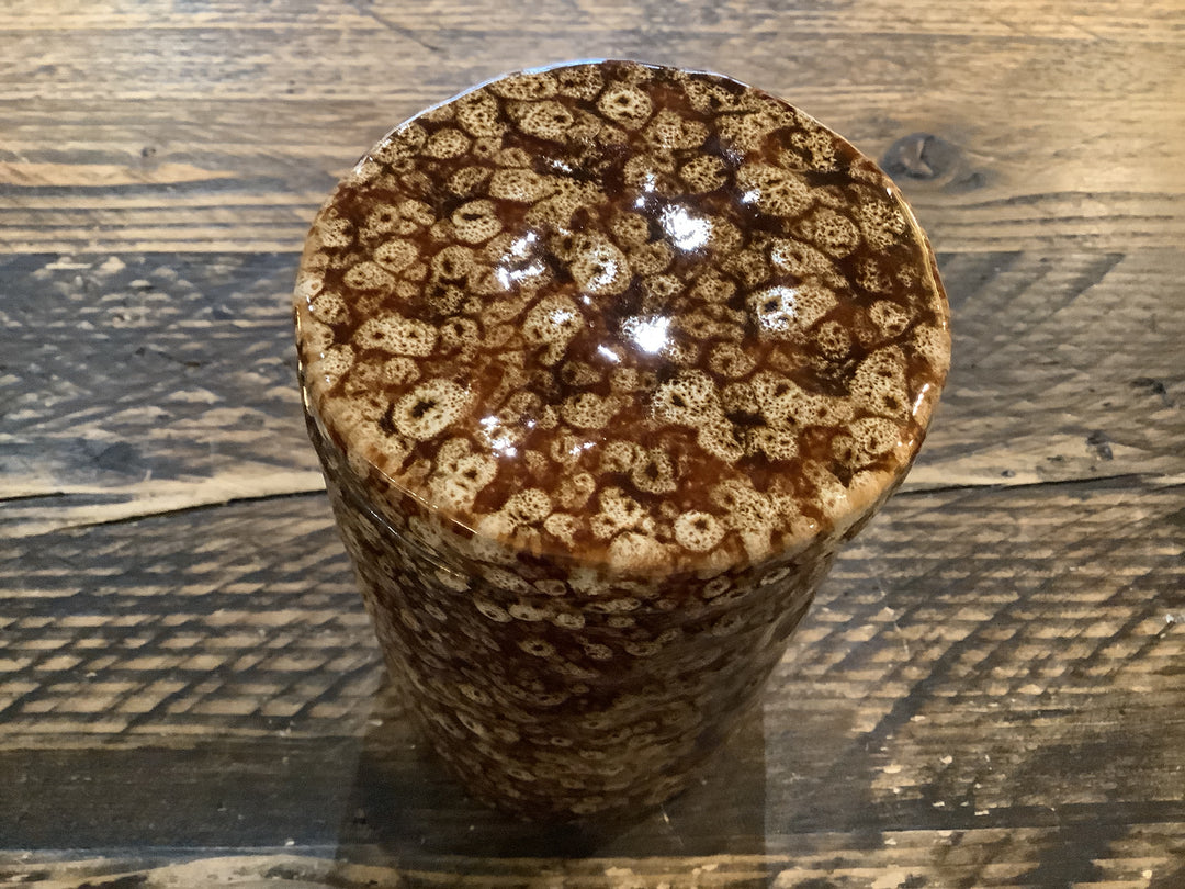 SPECKLED BROWN LID.JAR