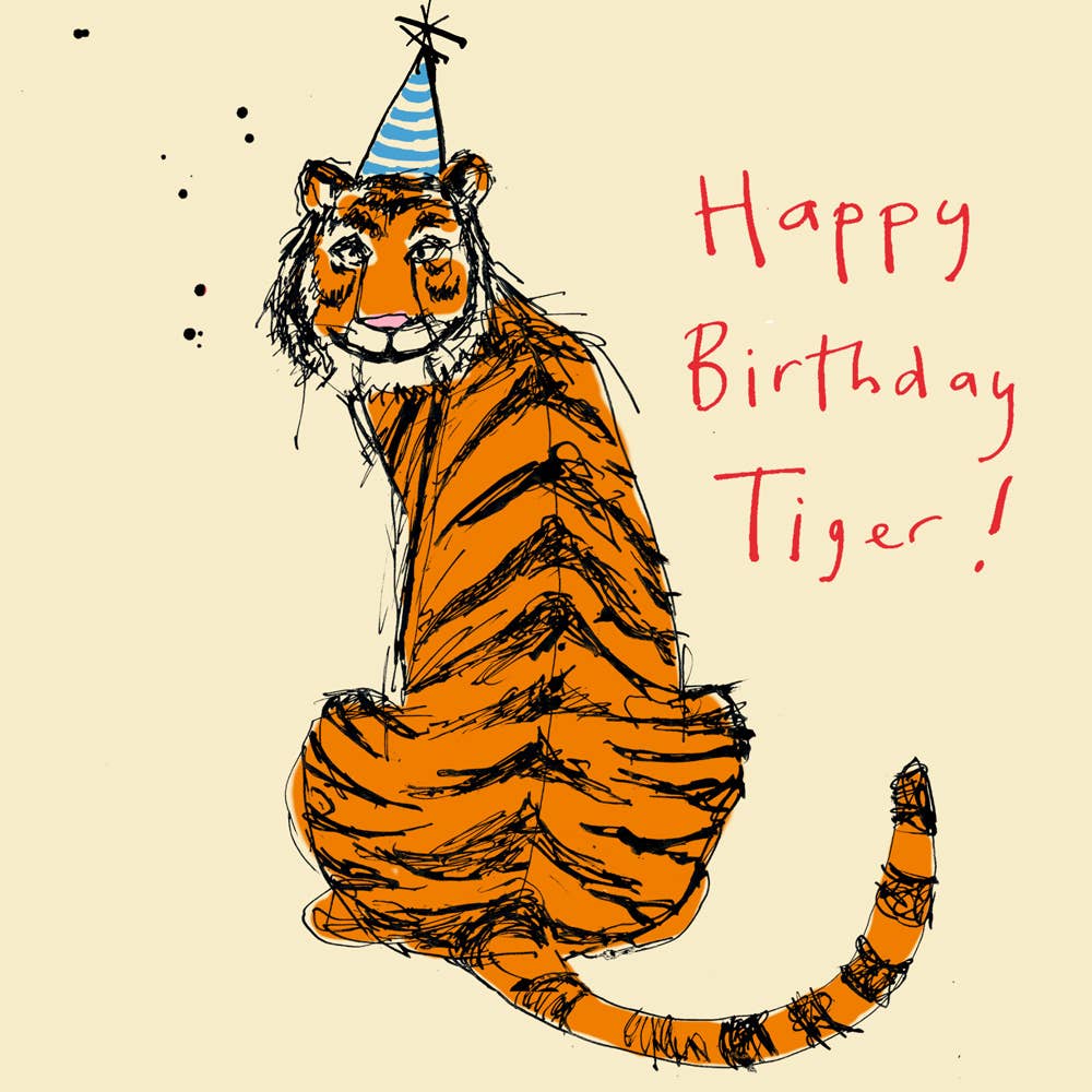 'Birthday Tiger' Greetings Birthday Card
