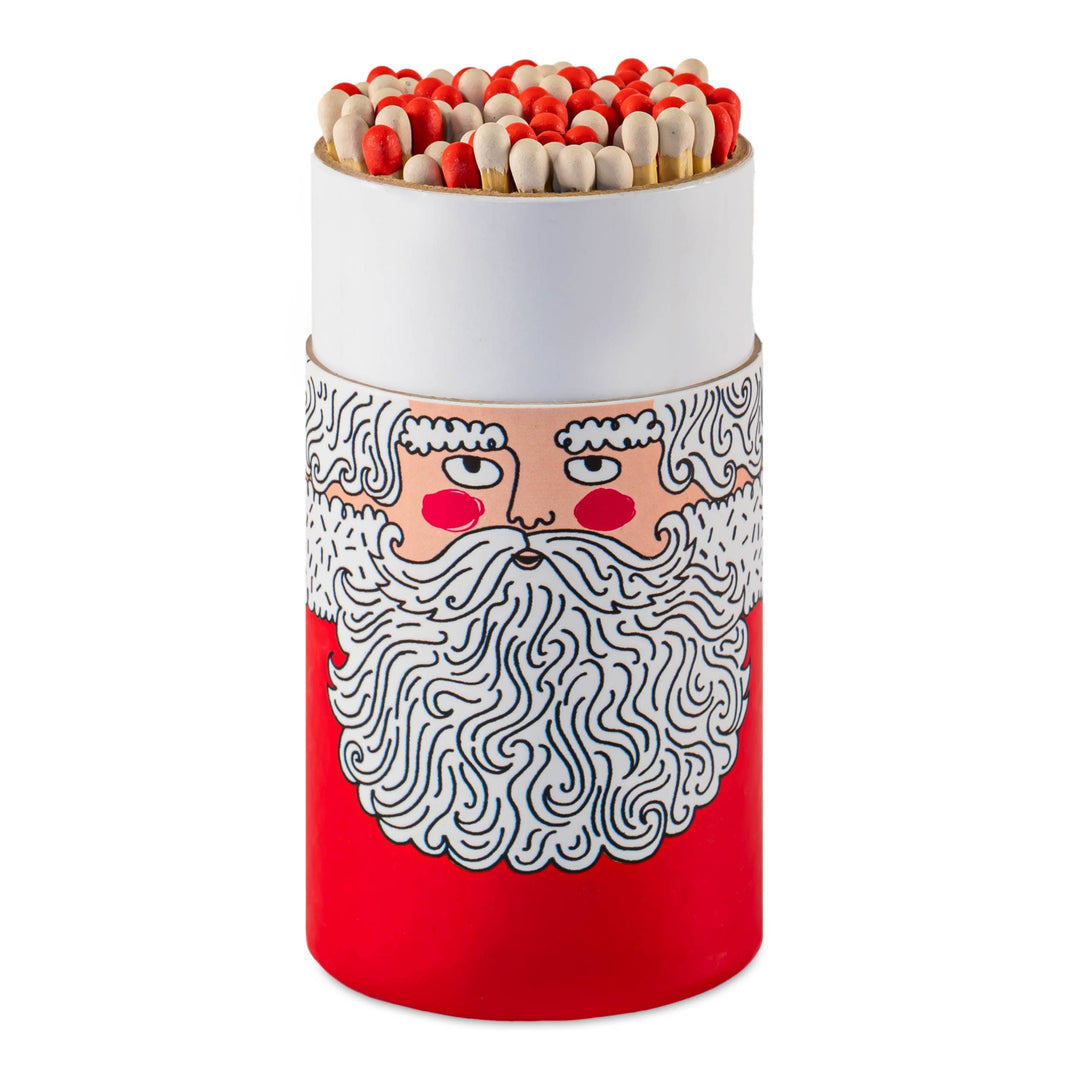 Santa | Large Cylinders - Christmas Safety Matches 🎄