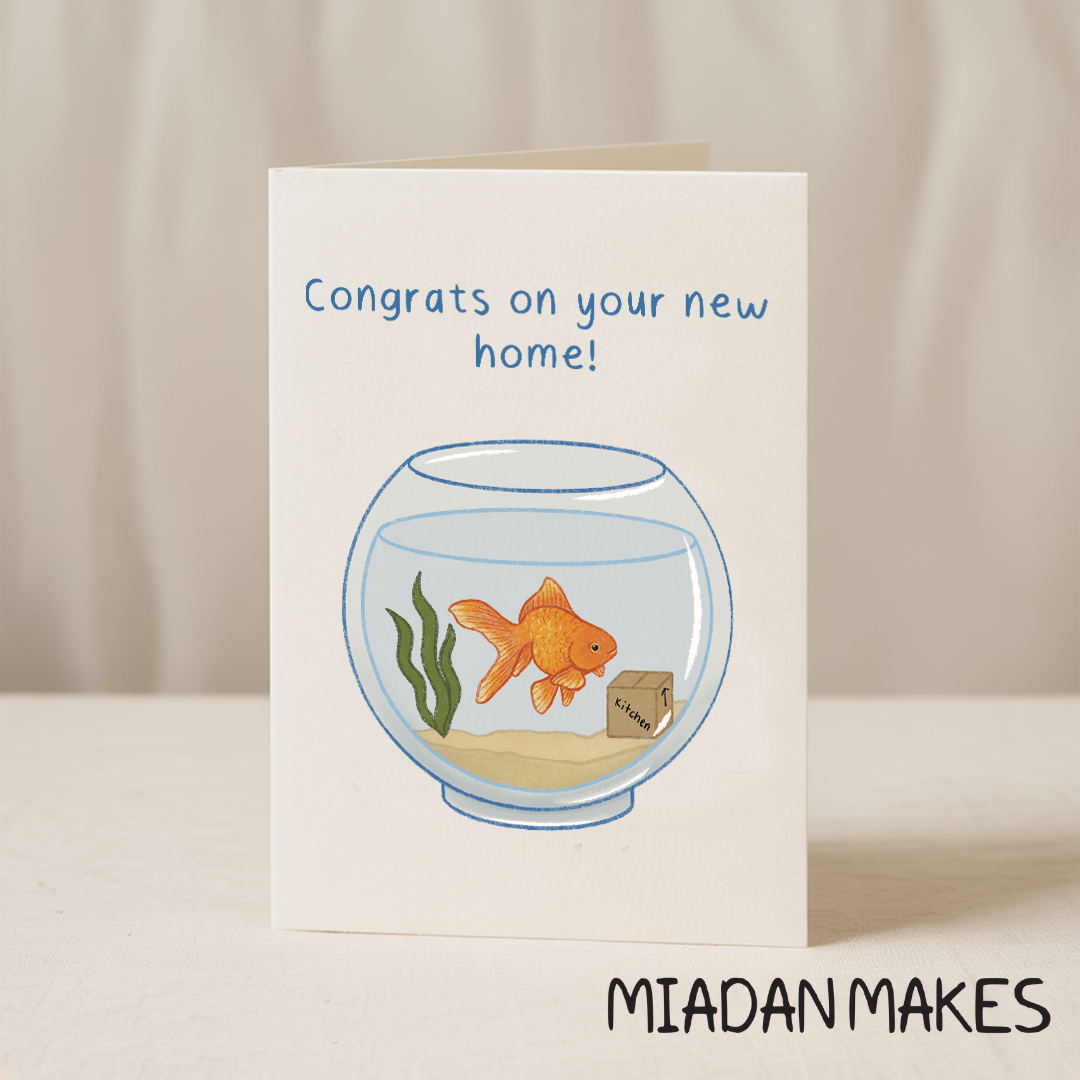 Congrats on your new home 5x7/A6 card - Collab X MM: Card Clasp (Plastic Free) / 5x7