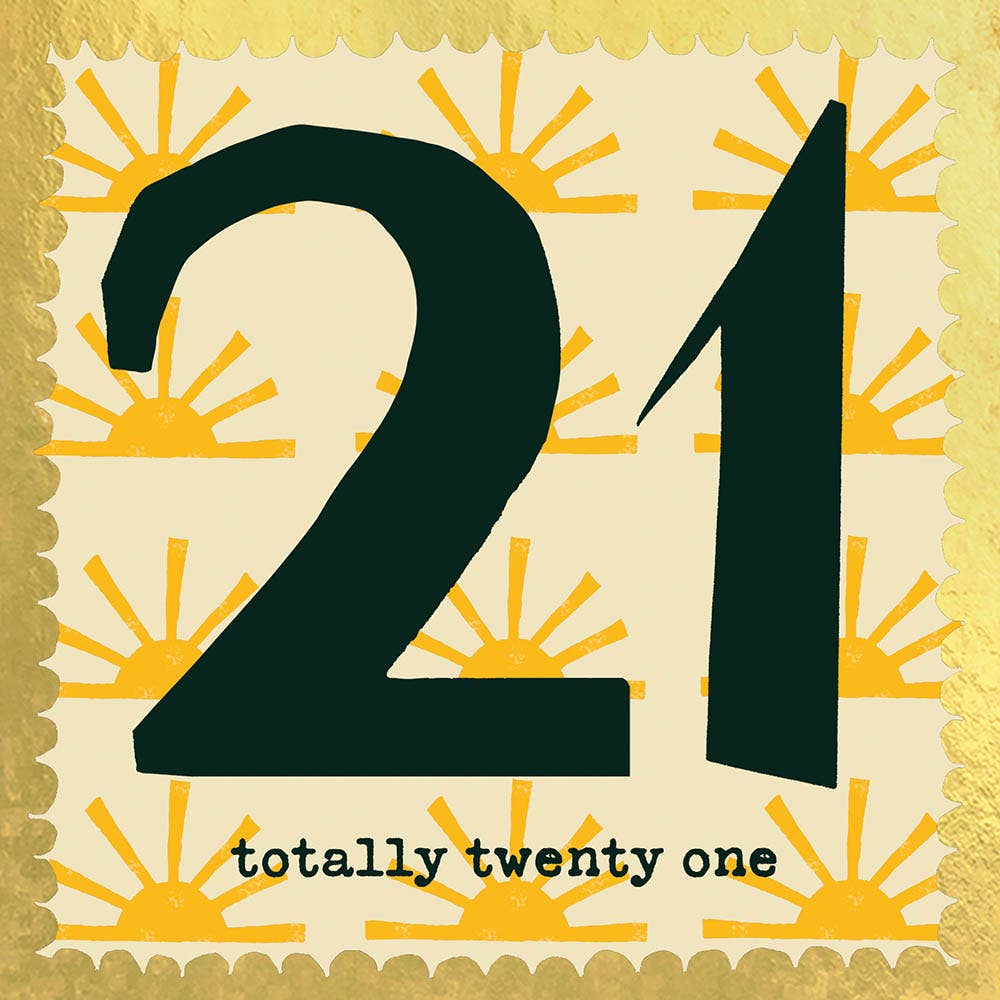 'Totally Twenty One' Greetings Card , FP3428
