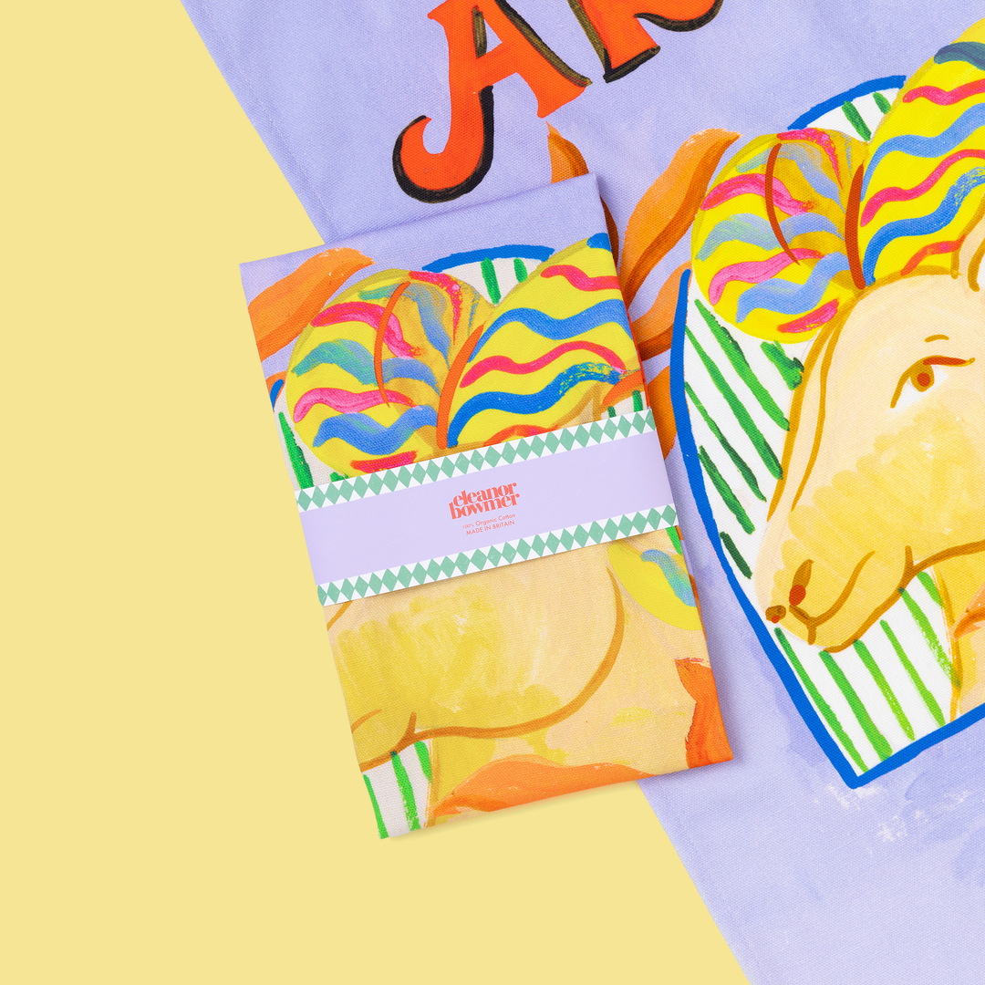 Aries Zodiac Tea Towel