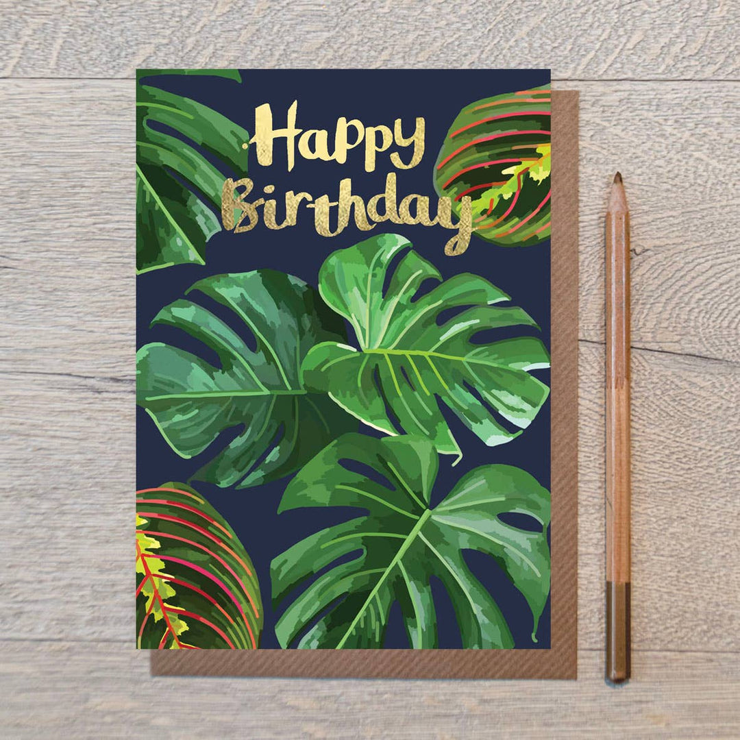 FF 168 -  Happy Birthday Cheese Plant Greeting Card   