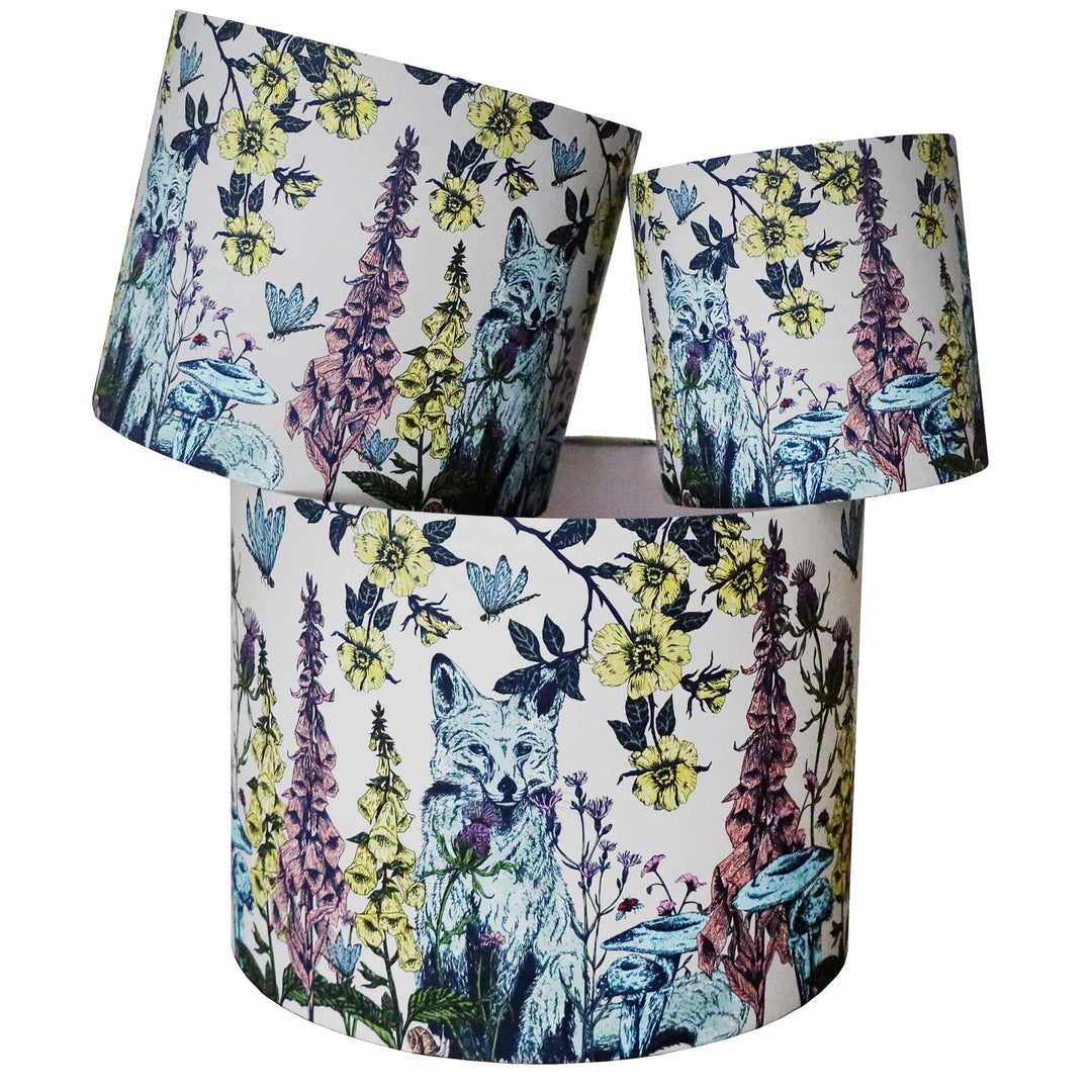 Cornish Hedgerow Fox Lampshade: 40cm / Lamp