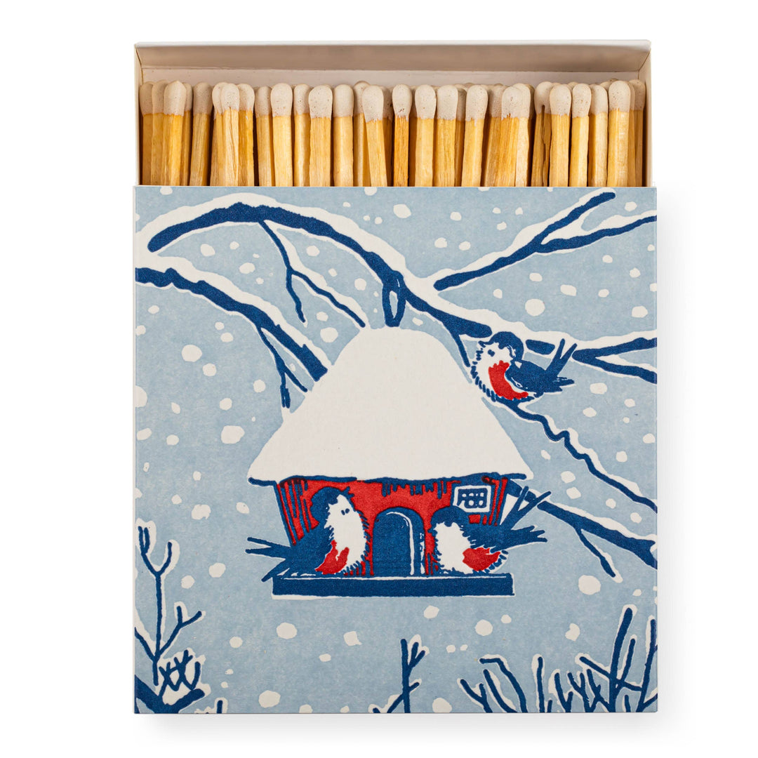 Winter Bird | Square - Christmas Safety Matches🎄