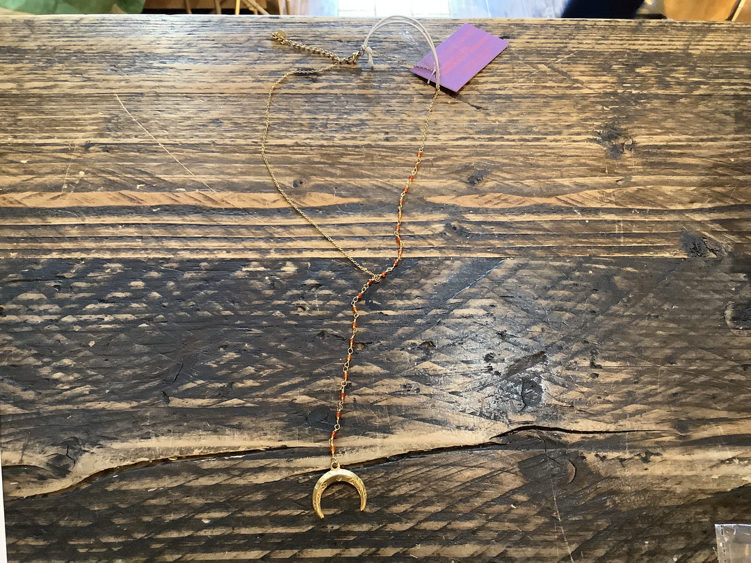 ROXANA STAINLESS STEEL NECKLACE - Colour:Red