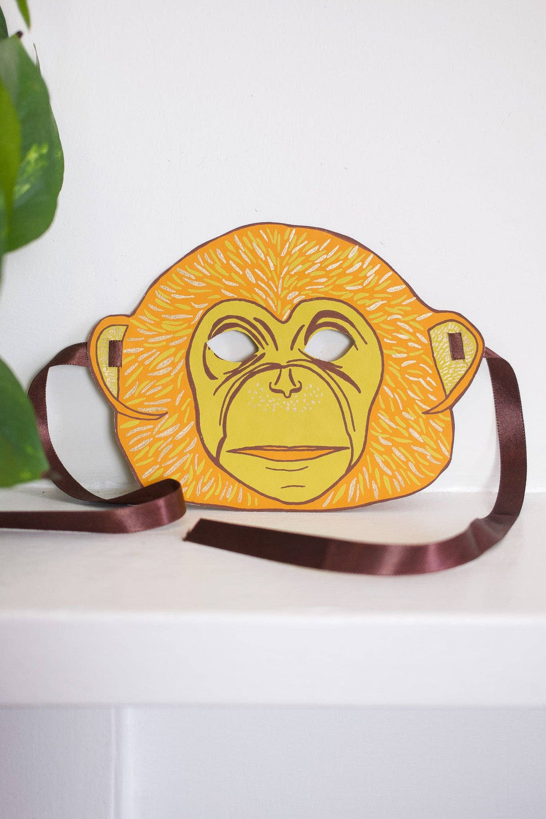 UK/EU: Monkey Mask Greeting Card