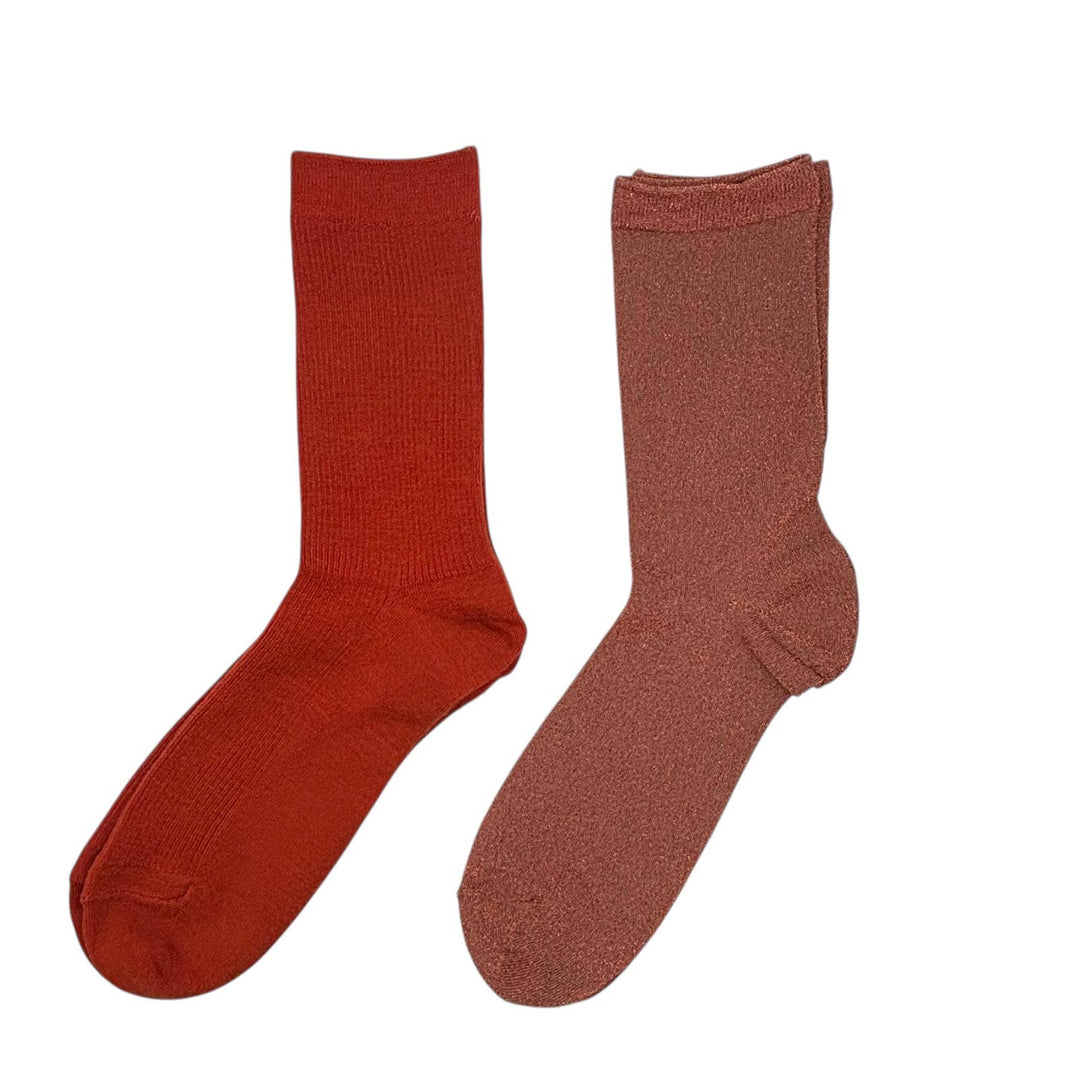 Rust Barcelona & Havana sock box duo with Crab pin