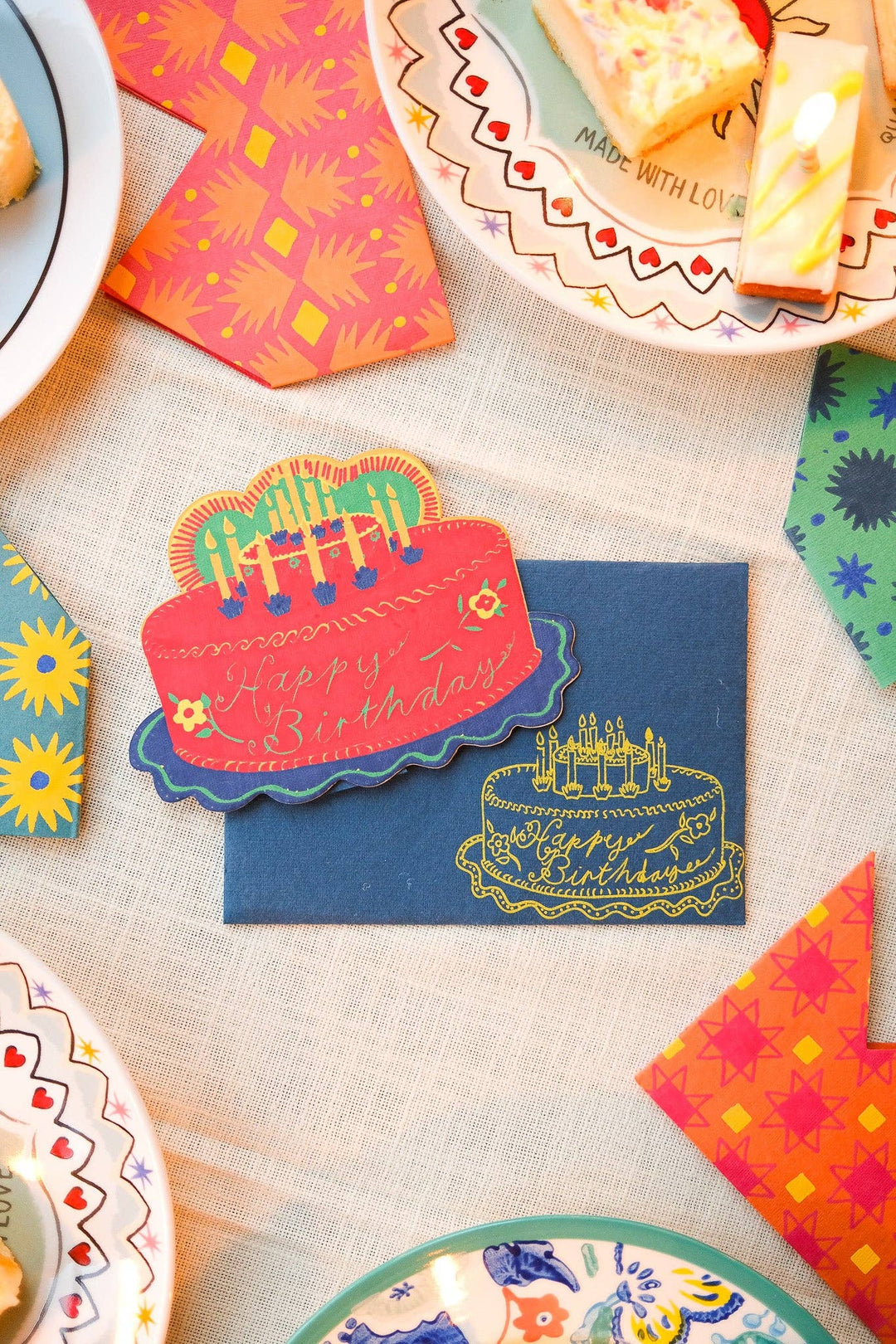 UK/EU: Party Cake Greeting Card