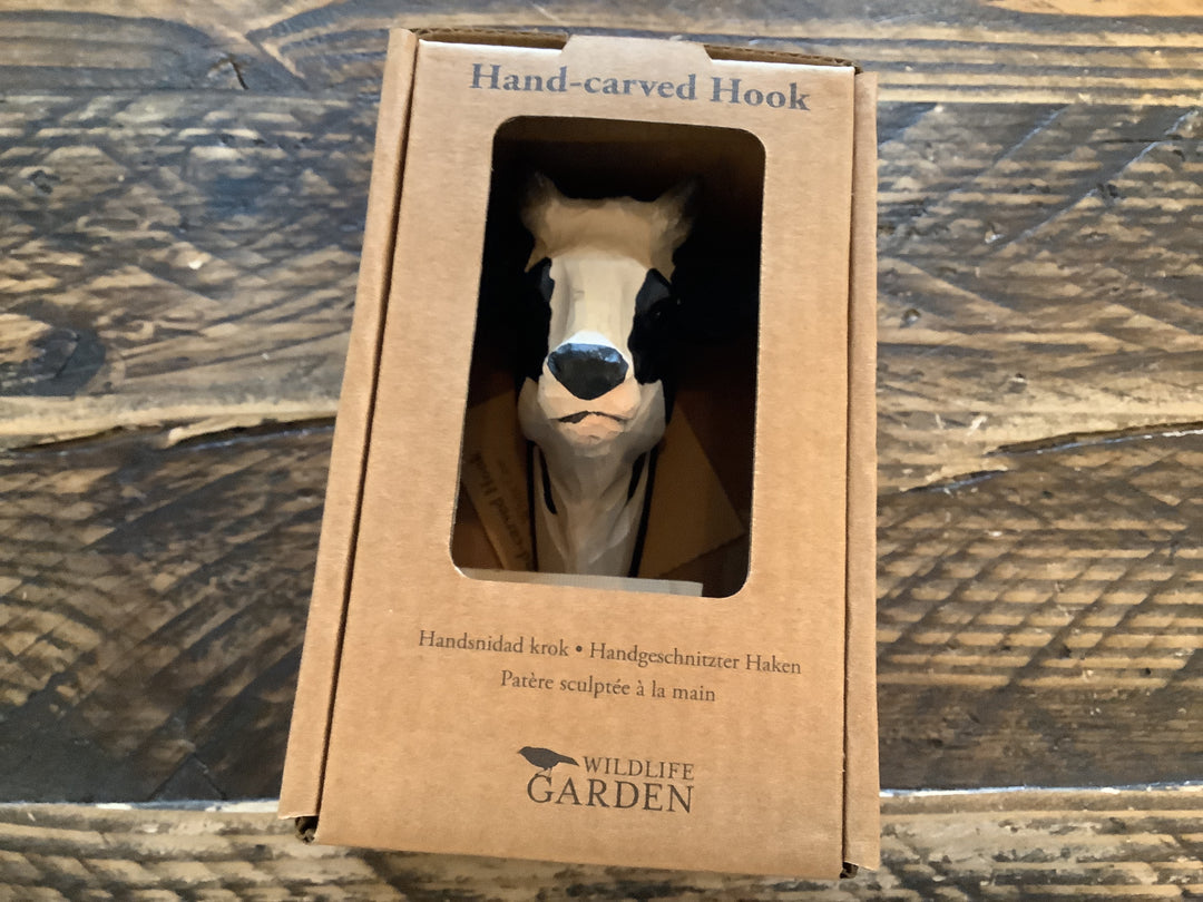 Hook Black and White Cow