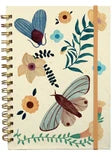 Flutter and Bloom A5 Blank Wiro Notebook