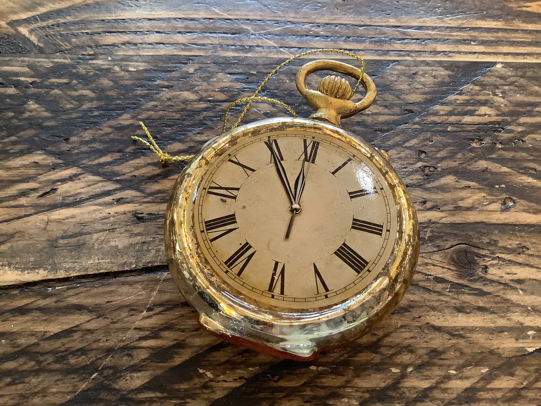 Gold Glass Pocket Watch Decoration