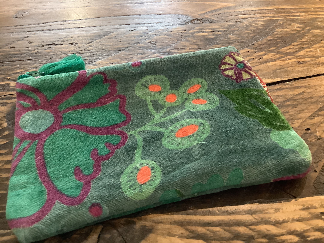 COSMOS TEAL Clutch Bag