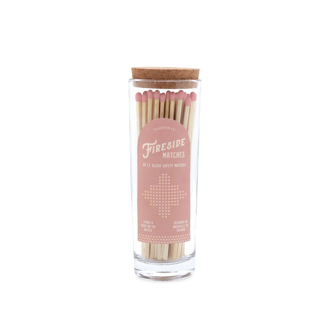 Fireside Safety Matches 13.5 cm Tall - Blush Pink Tip