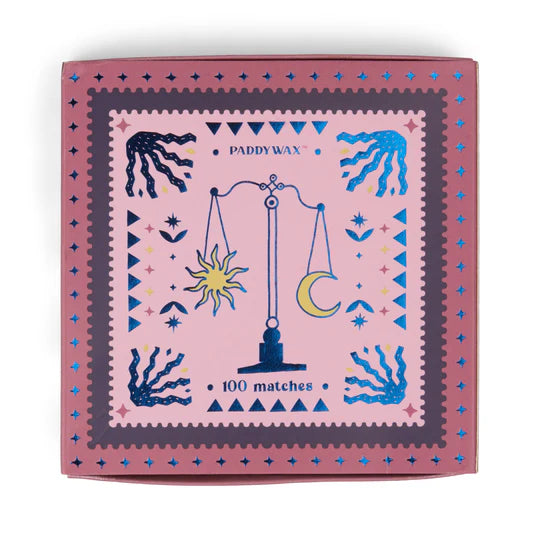 Jumbo Boxed Matches W/ Foil Accents 100 Matches W/ Pink Tips - Balance