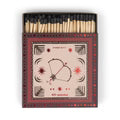 Jumbo Boxed Matches w/ Foil Accents, 100 Matches w/ Black Tips - Bow & Arrow