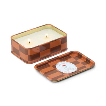 A Dopo 6oz/184g Flower Printed Tin Candle - Cactus Flower