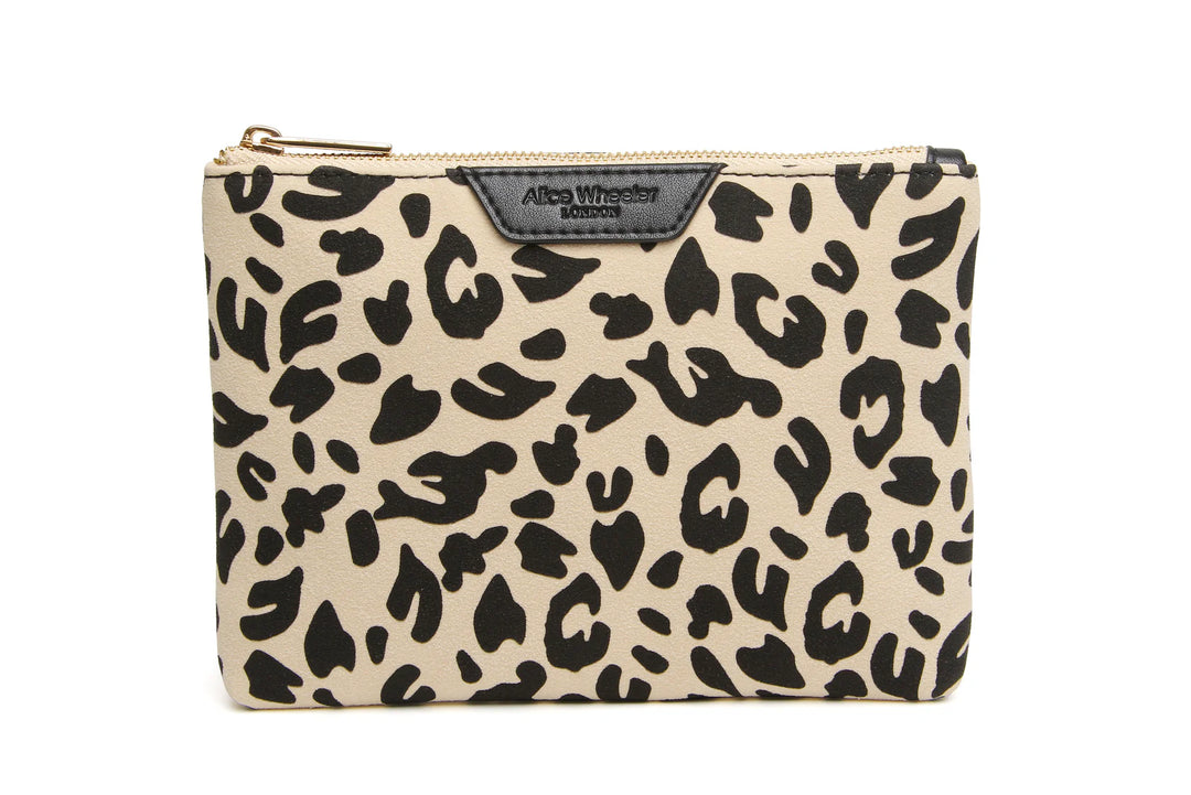 Light Leopard Print Pouch