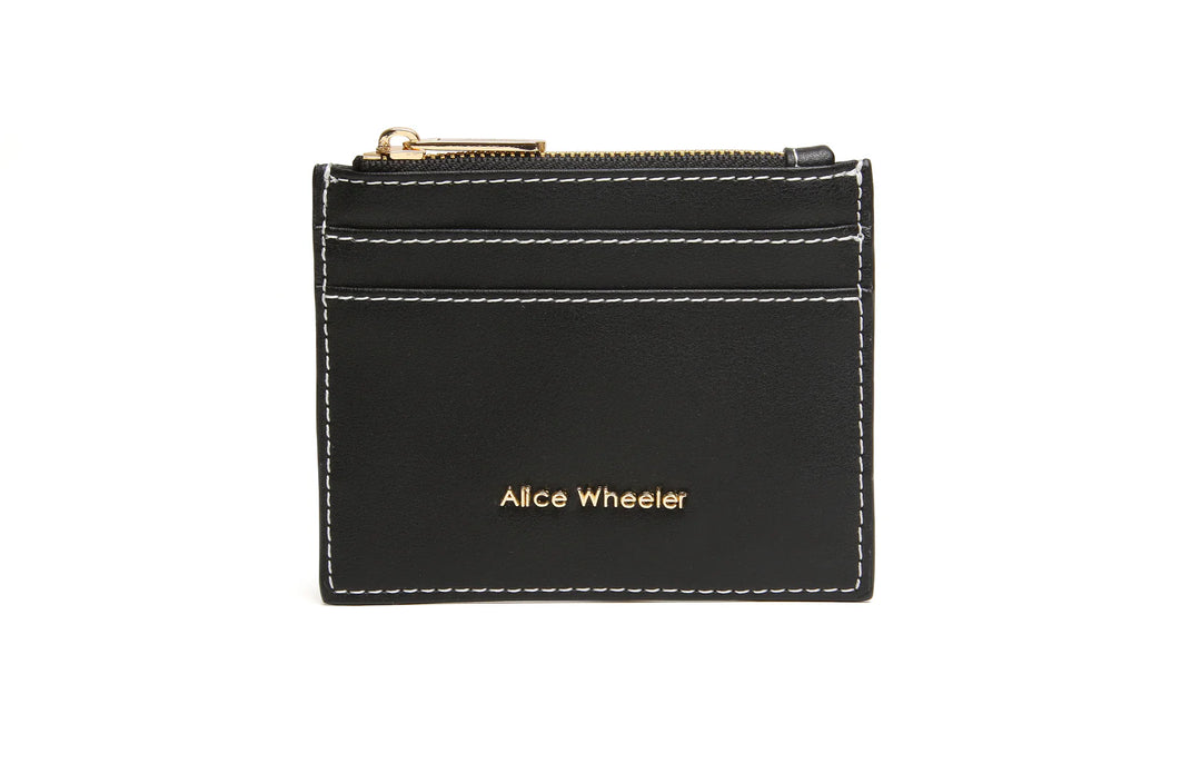 Black Sloane Coin & Card Purse