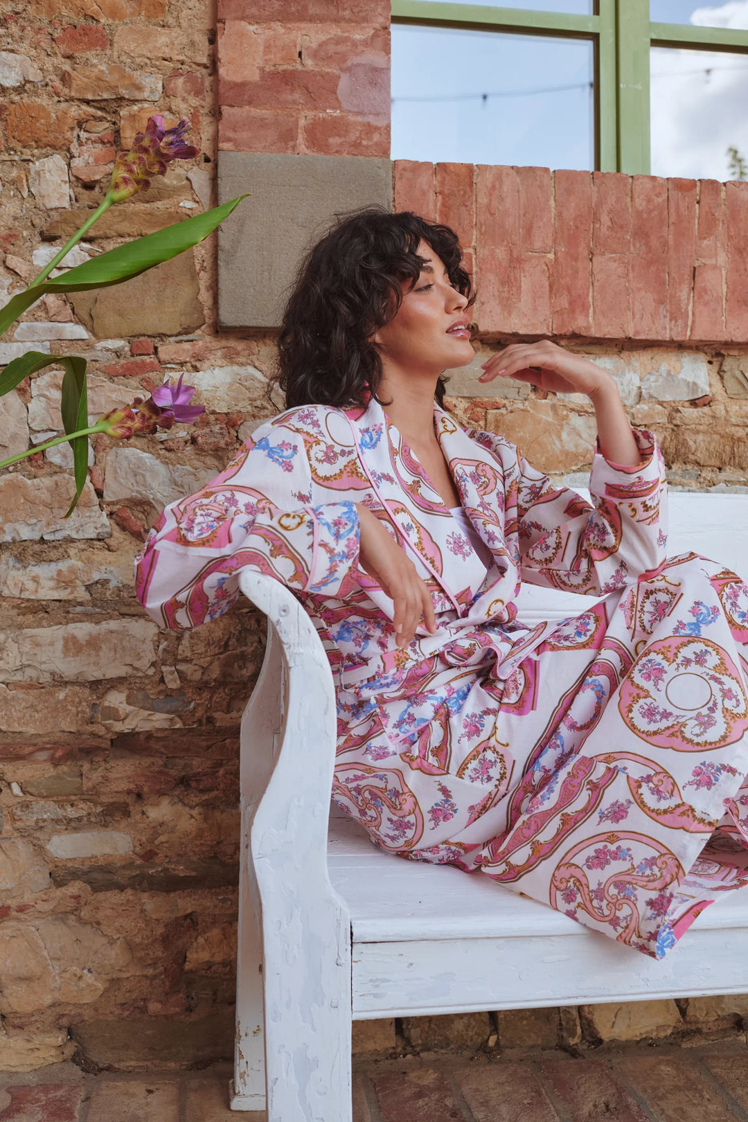 Afternoon Tea Pink Cotton Gown
