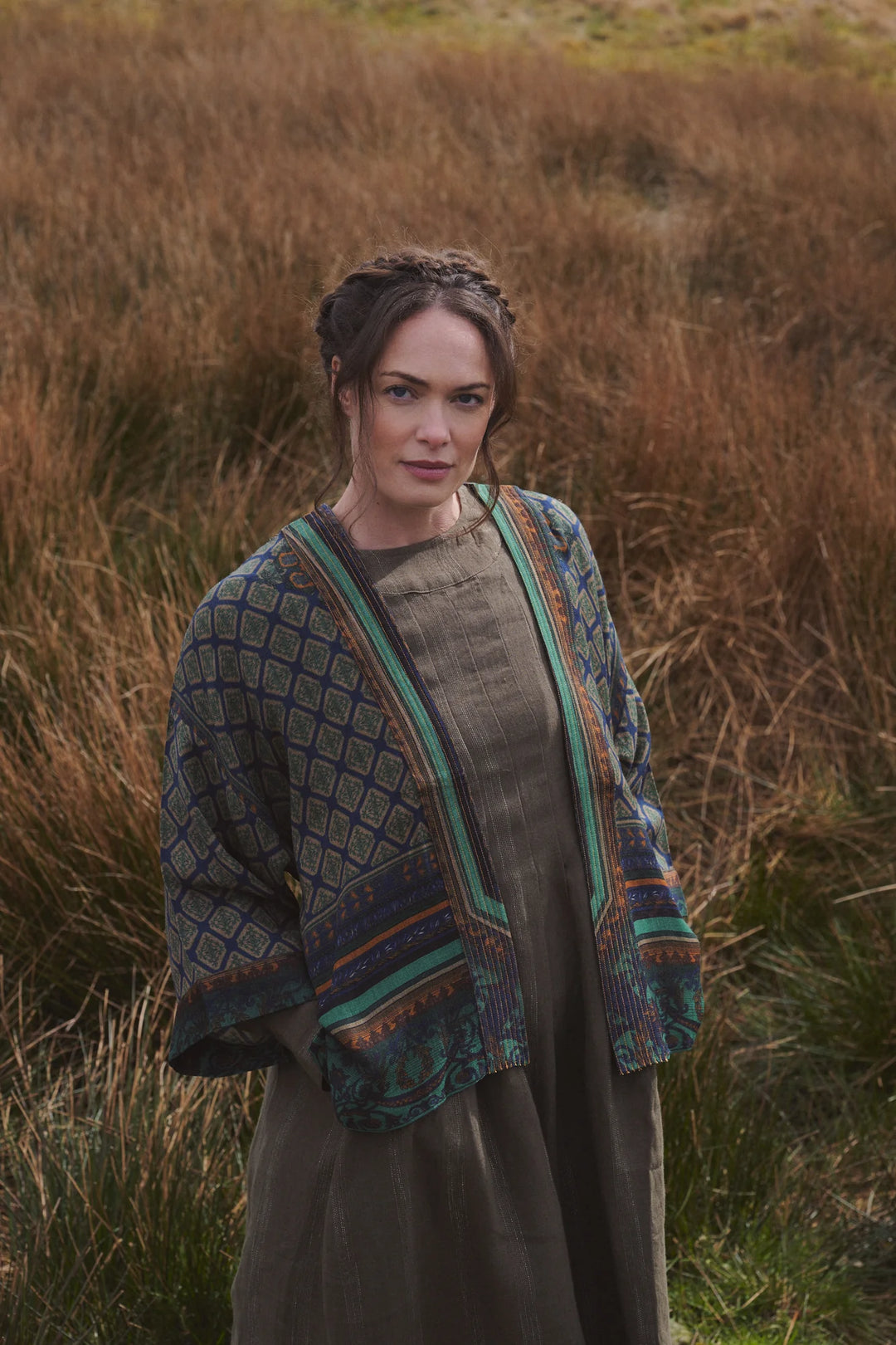 Amulet Emerald Wool Kimono